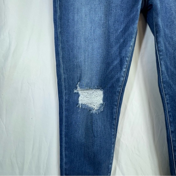 KanCan Sparrow High Rise Cigarette Leg Button Fly Distressed Jeans KC9339D - Picture 6 of 8